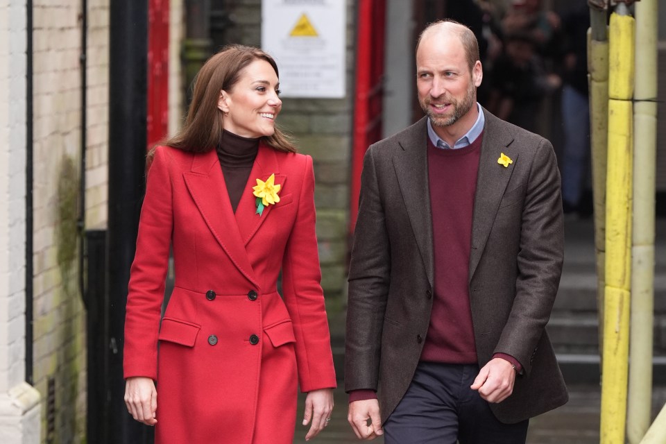 The Prince and Princess of Wales at Pontypridd Market.