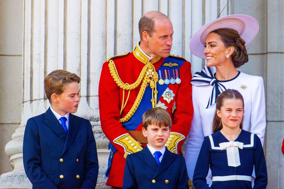 Prince William, Kate Middleton, and their three children.