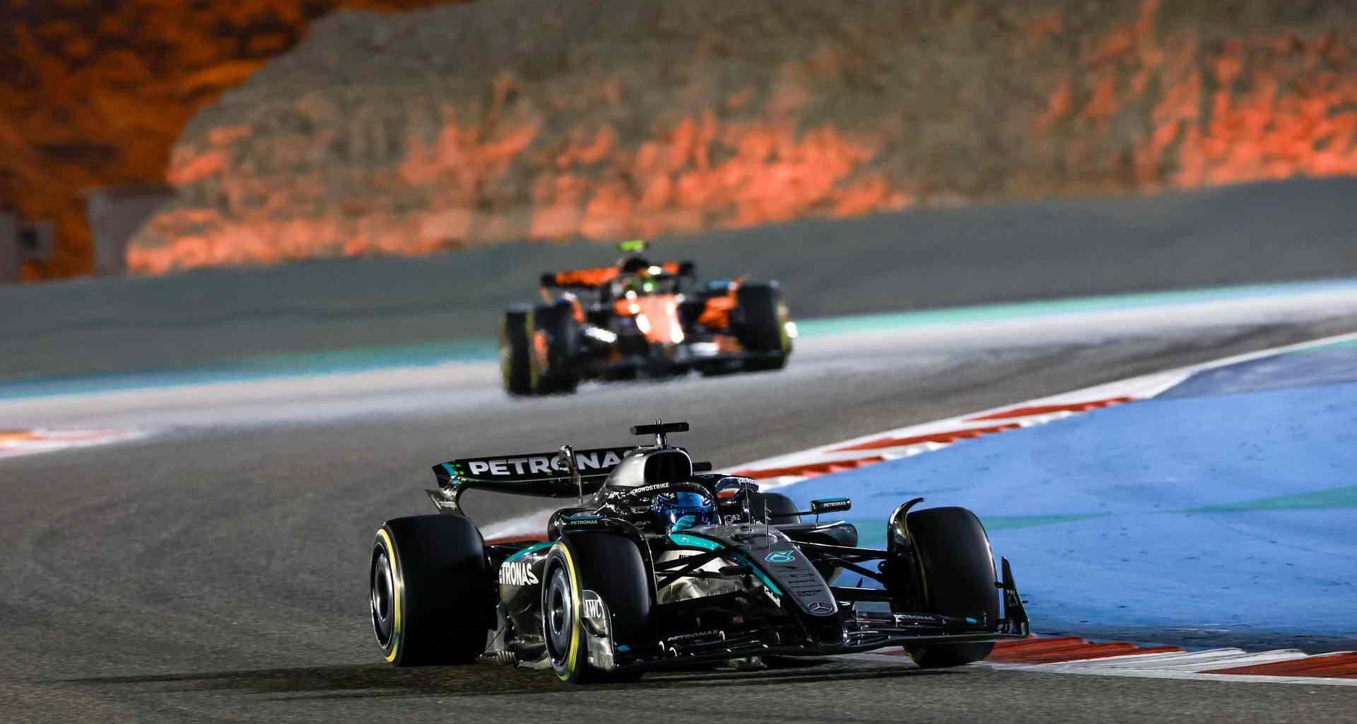 George Russell, Mercedes, Bahrain International Circuit, 2025