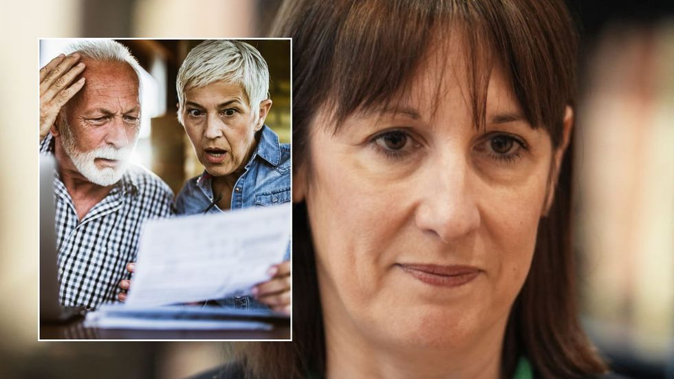 Rachel Reeves and shocked couple