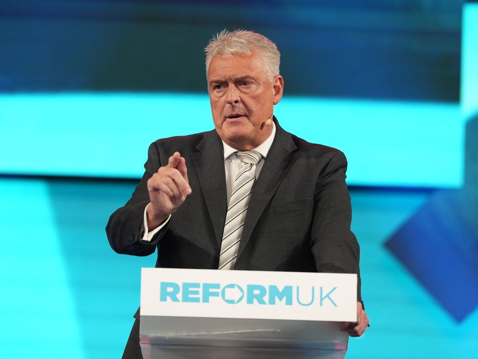 Reform UK MP Lee Anderson at a rally