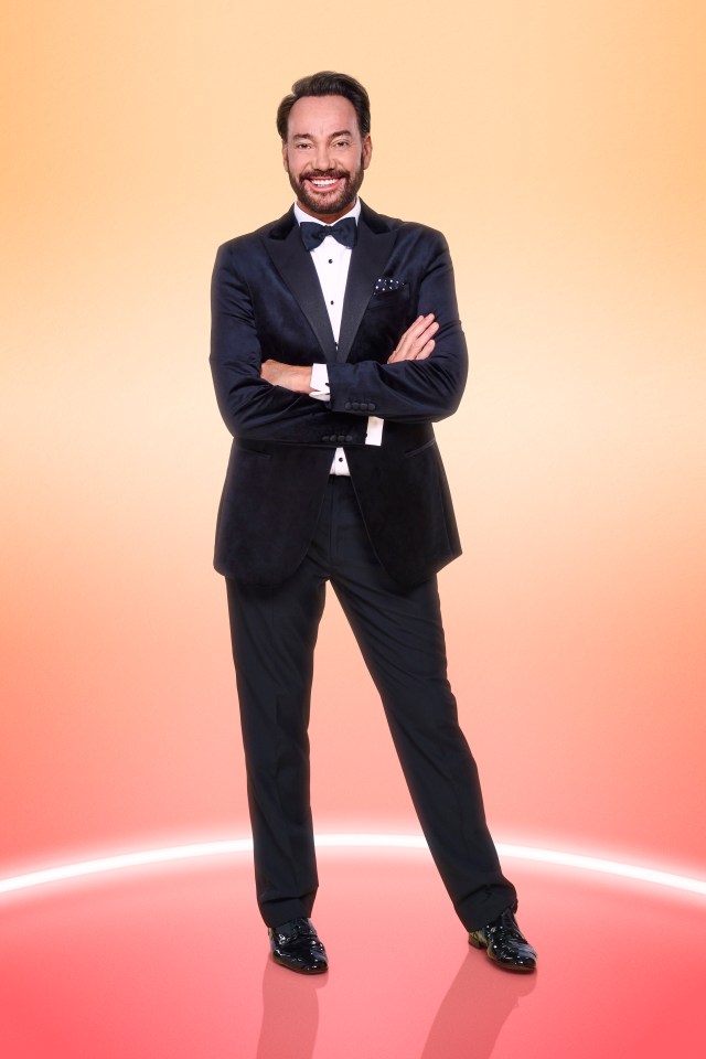 Craig Revel Horwood, Strictly Come Dancing judge, in a tuxedo.