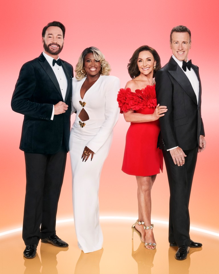 Strictly Come Dancing judges Craig Revel Horwood, Motsi Mabuse, Shirley Ballas, and Anton Du Beke.