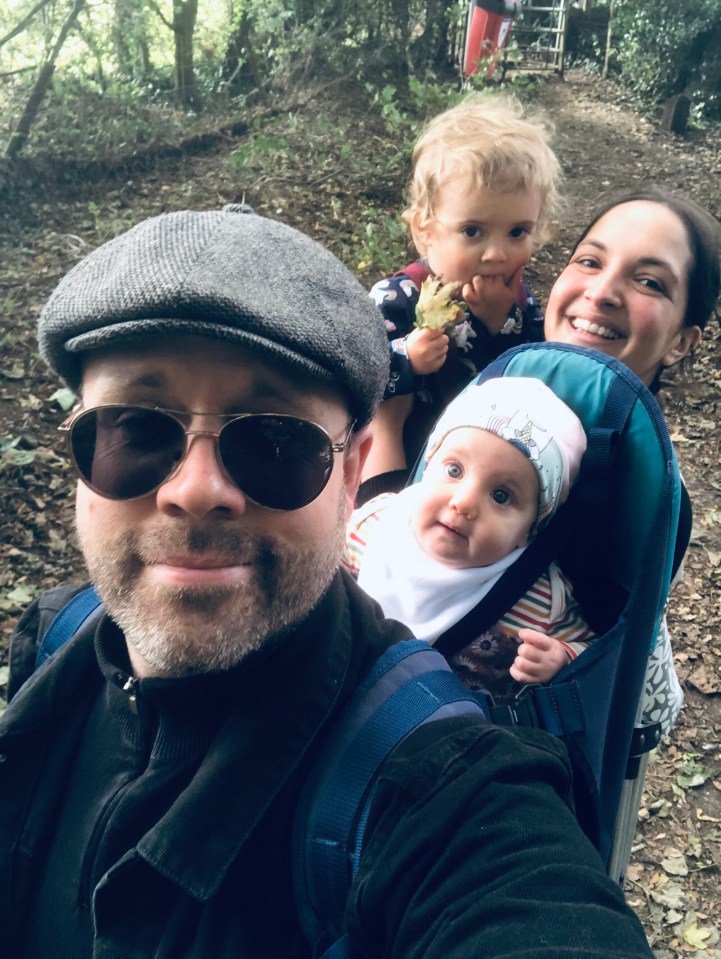 Robert O’Halloran with his daughters, Fiadh and Nuala.