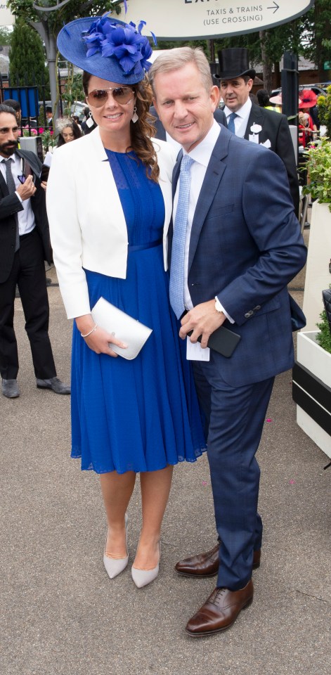 Jeremy Kyle and Vicky Burton at Royal Ascot.