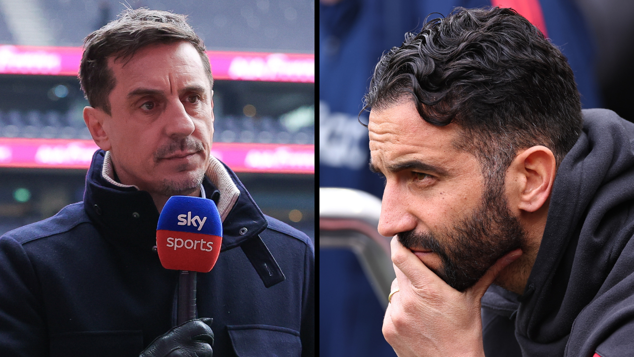Gary Neville claims he spotted Ruben Amorim's biggest 'problem' at Man Utd 'two months' ago, he saw it again vs Newcastle