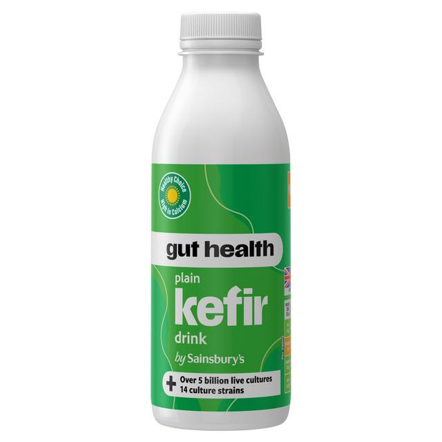 Sainsbury's plain kefir drink bottle.