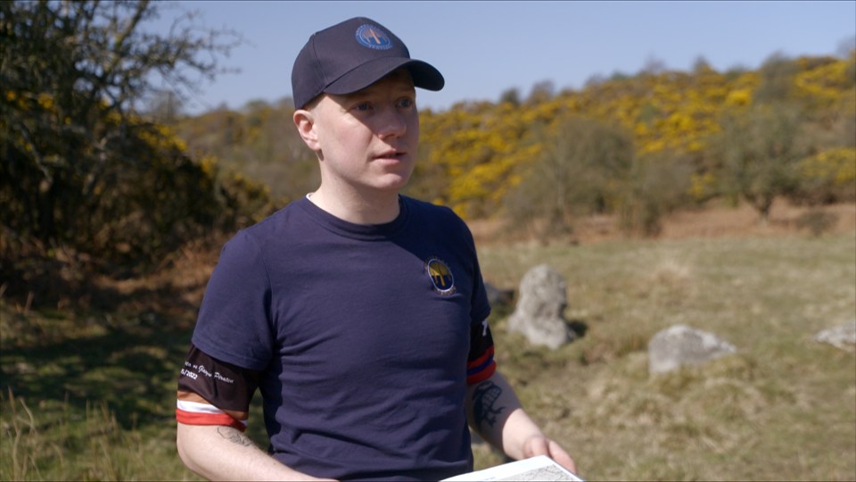 Sports historian Ged O'Brien at the site of what is believed to be the world's oldest football pitch.