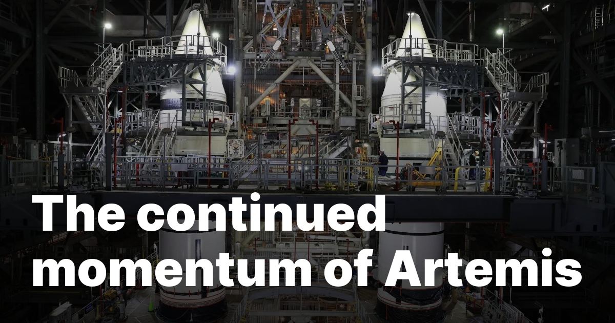 The continued momentum of Artemis