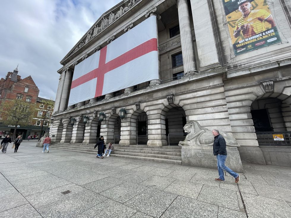 St George's Cross in Nottingham