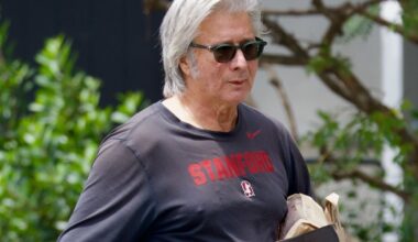 Rarely seen 80s rock legend unrecognizable as he's spotted on day out in LA - 44 years after smash hit song