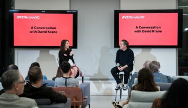 StrictlyVC, Connie Loizos and David Krane onstage