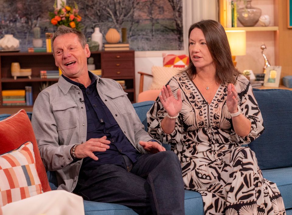Stuart Pearce and Carol Pearce on a TV show.