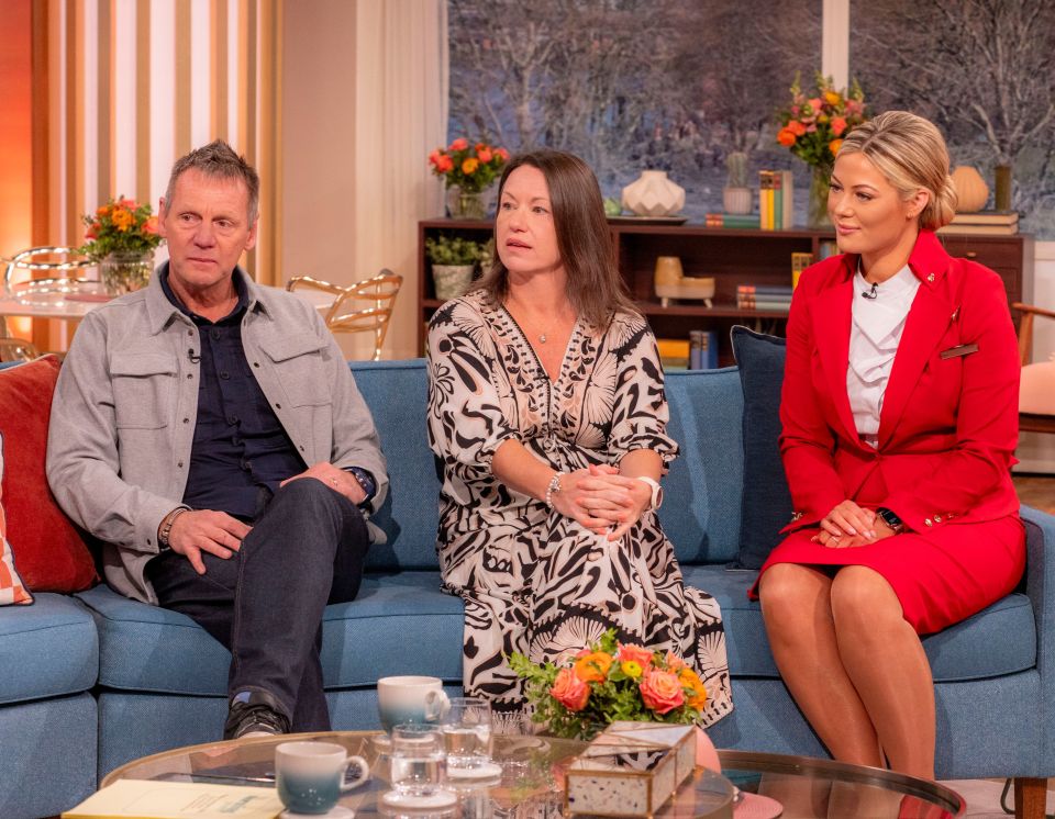 Stuart Pearce and two cabin crew members on This Morning discussing his health scare.