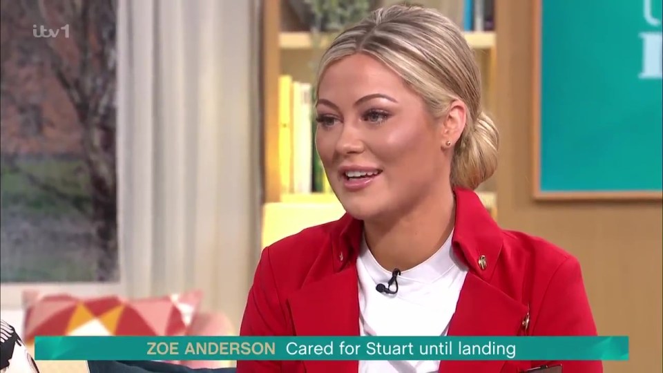 Zoe Anderson discussing Stuart Pearce's health scare on This Morning.