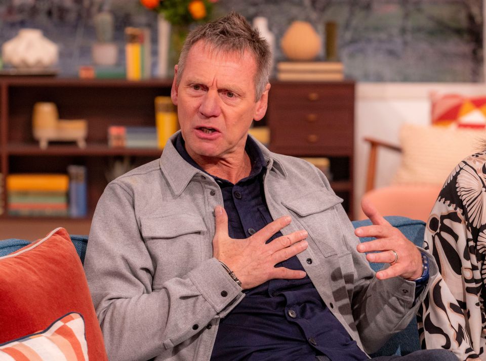 Stuart Pearce discussing his health scare on This Morning.