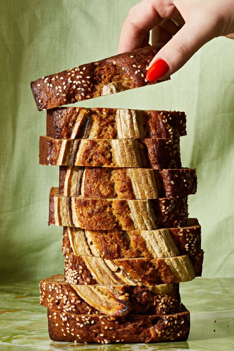 tahini banana bread