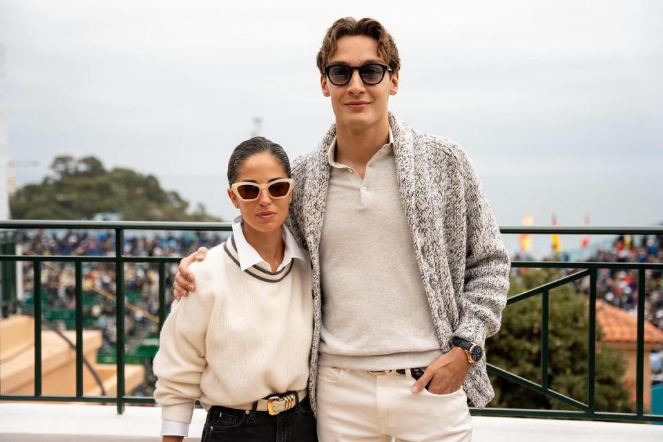 Couple posing for a photo.