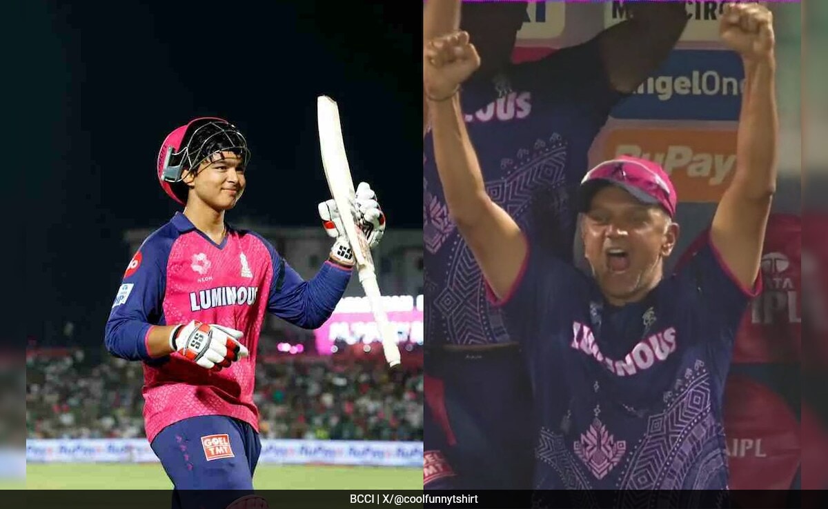 Vaibhav Suryavanshi's Ton Forces Rahul Dravid To Get Up From Wheelchair, Celebrate Like a Kid. Watch