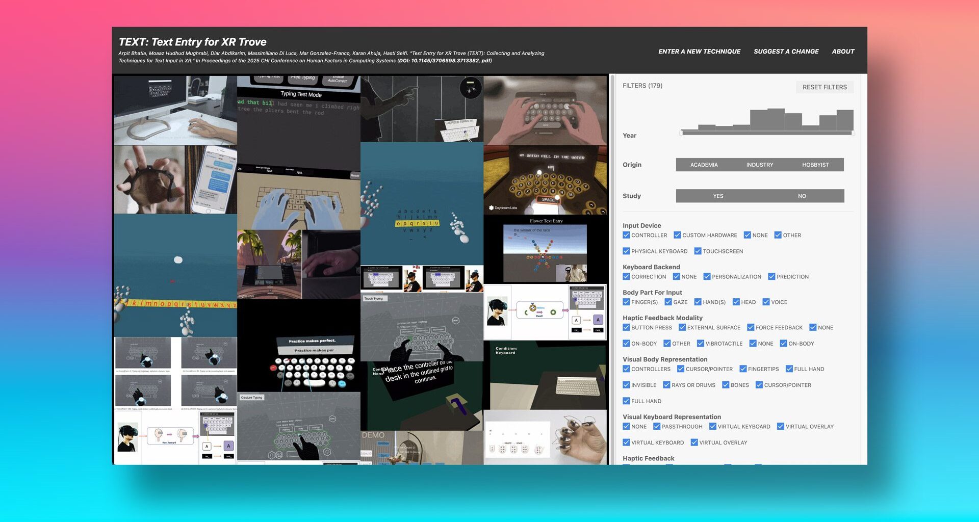 Researchers Catalog 170+ Text Input Techniques to Improve Typing in XR