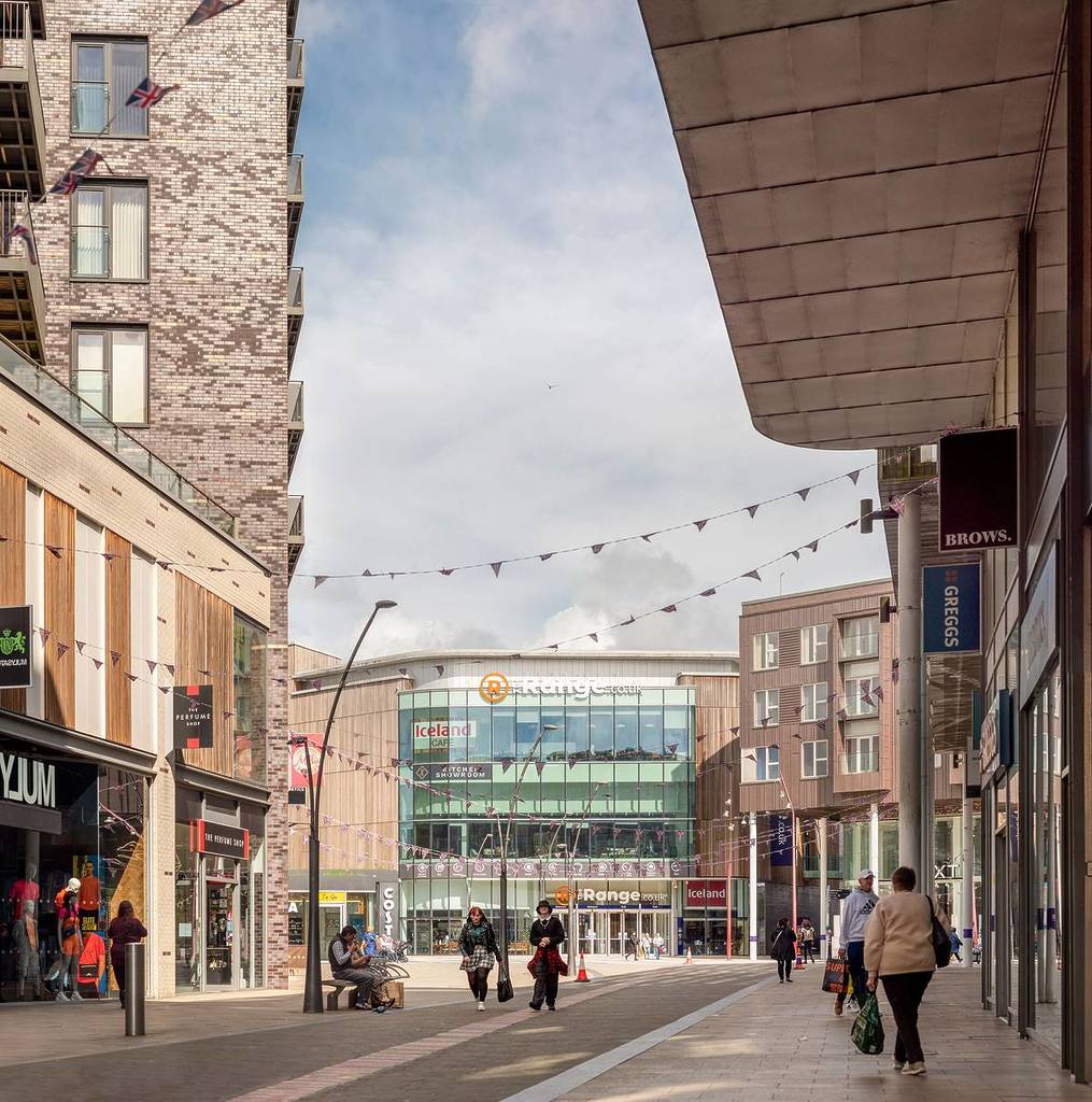 the rock shopping centre in bury