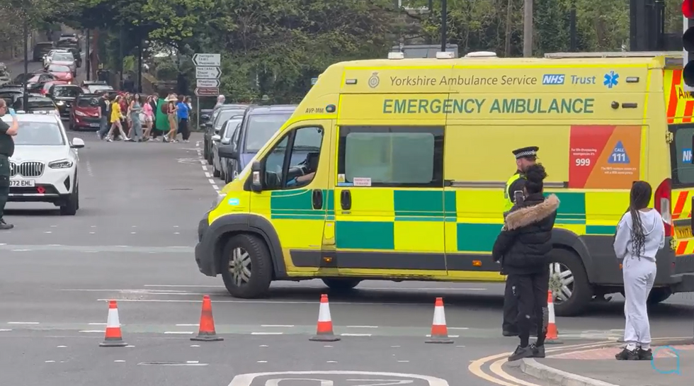 \u200bEmergency services at the scene in Leeds