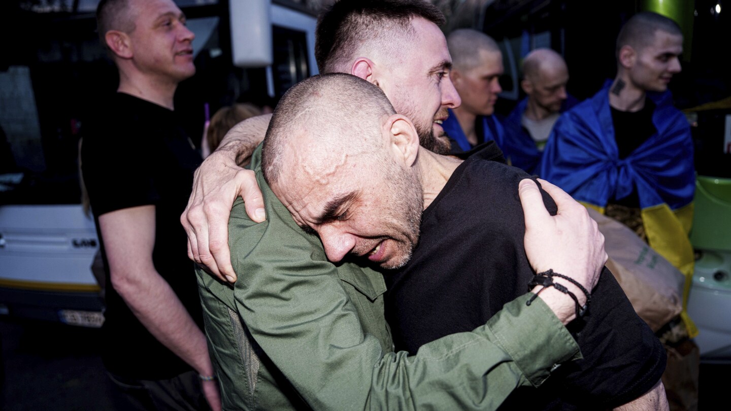 Russia, Ukraine swap hundreds of prisoners in war's largest exchange