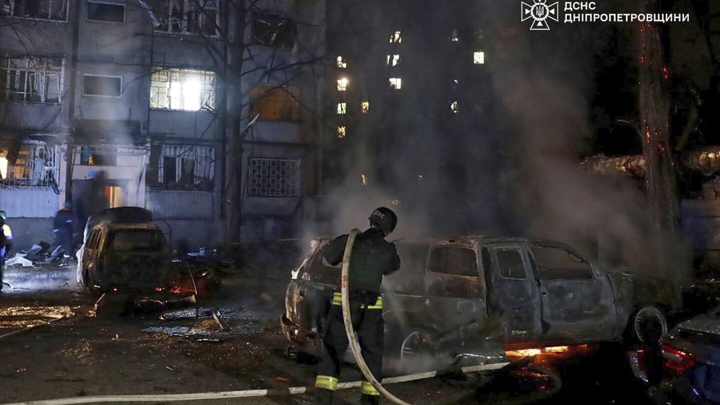 Russia strikes Dnipro as Ukrainian officials seek security pledges in Paris