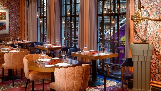 London's oldest Indian restaurant, Veeraswamy. 