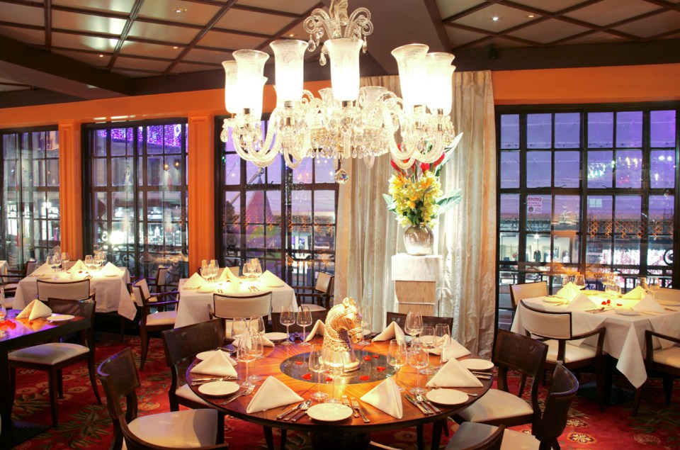Interior view of Veeraswamy Restaurant.