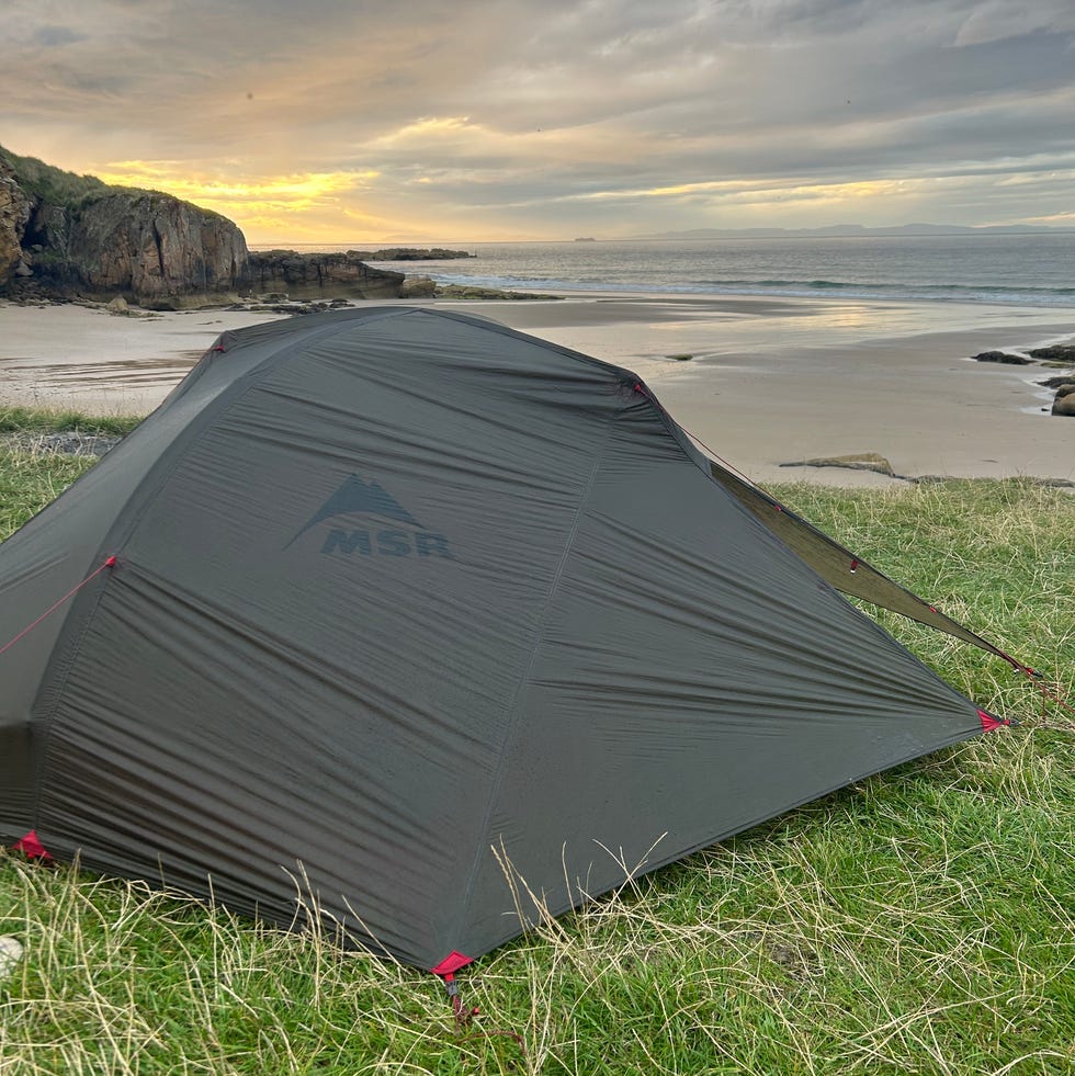 wild camping on the beach