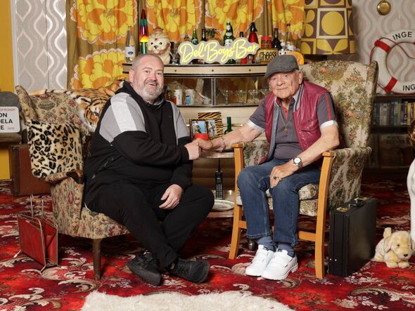 Barry Henderson, with Sir David Jason.