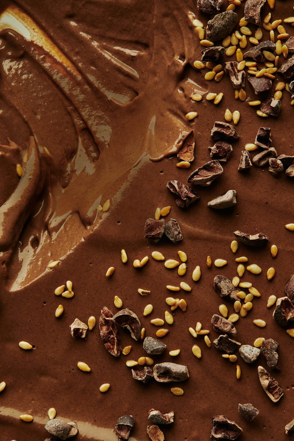 chocolate sesame pudding vegan, dairy free, silken tofu