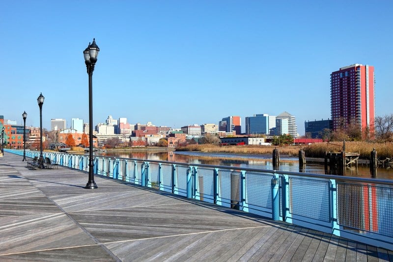 The downtown district of Wilmington, Delaware, is seen on Aug. 19, 2016.