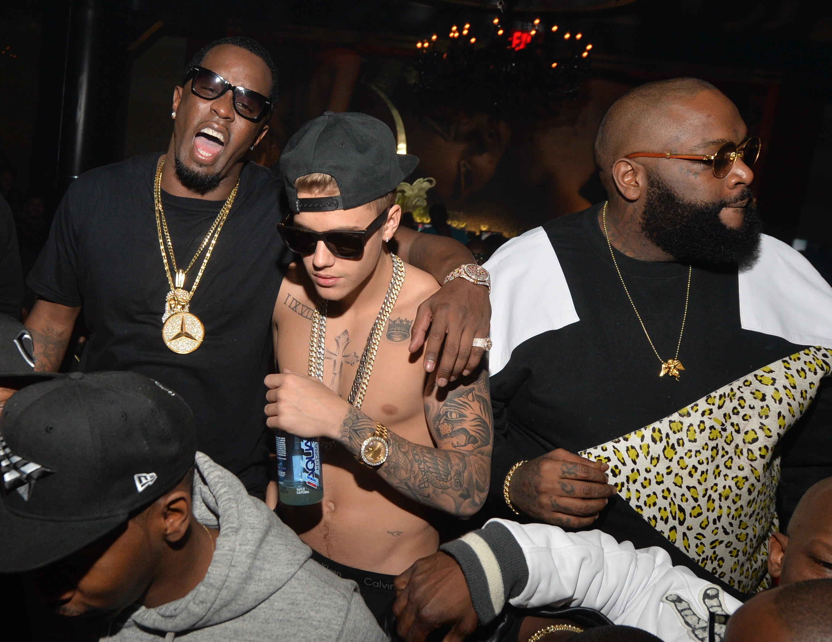 Sean “Diddy” Combs, Justin Bieber and the rapper Rick Ross at a party in Atlanta in 2014