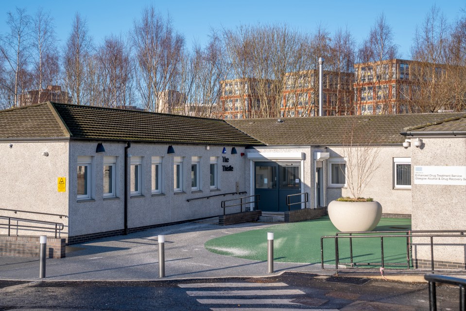 Exterior view of The Thistle drugs consumption room at the NHS Enhanced Drug Treatment Facility.