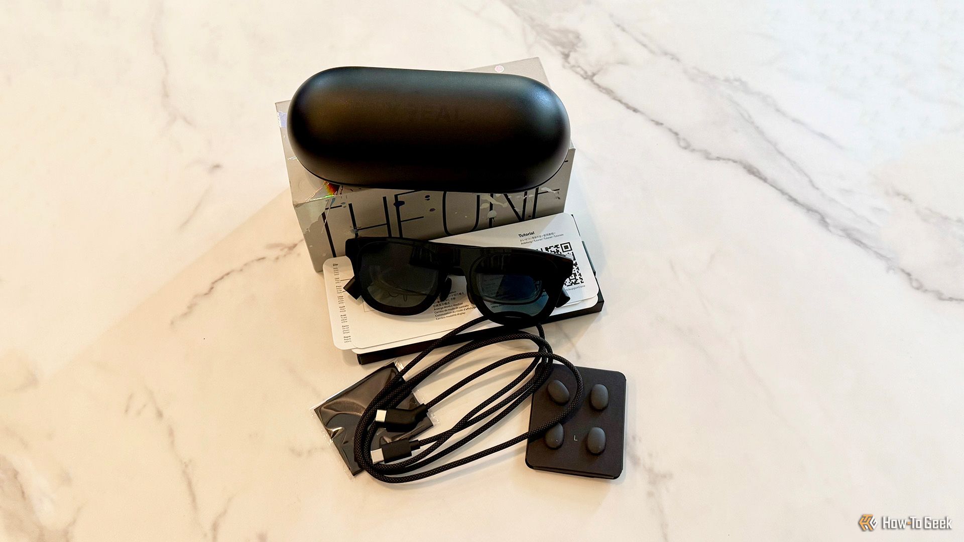 XREAL One AR Glasses package contents.