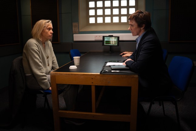 Ruby speaks to a police officer in Emmerdale