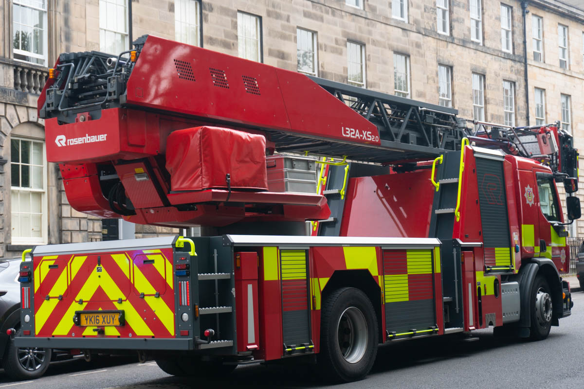 Old Town streets closed due to large building fire - emergency services on scene