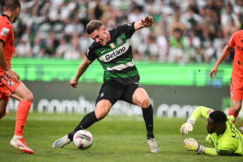 Gyokeres scored a fine goal to help Sporting win the league