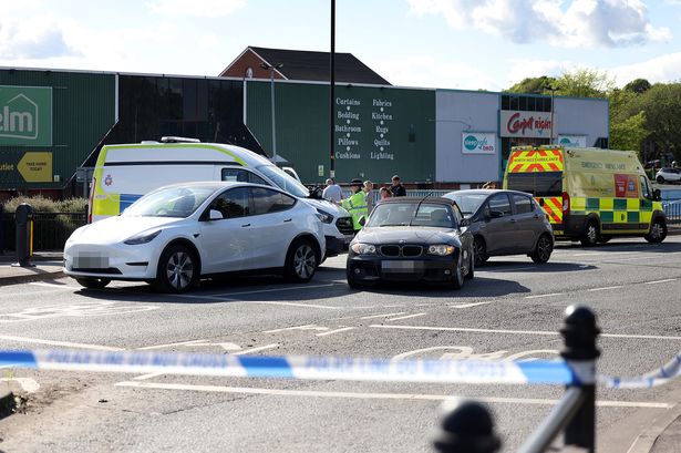 Police scene on Whitworth Road in Rochdale