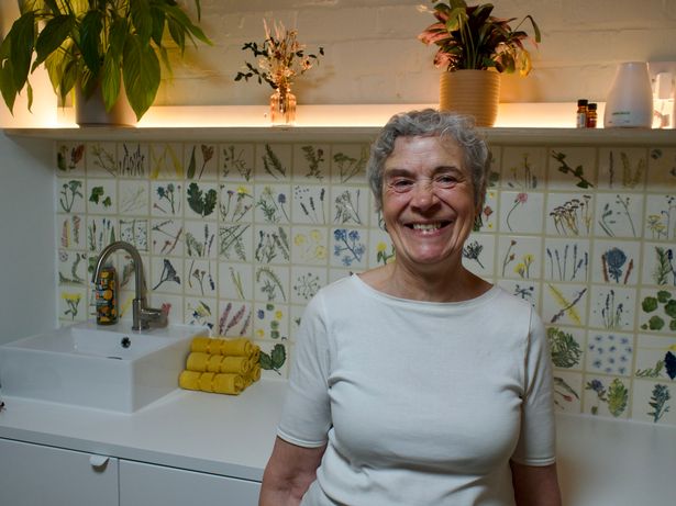 Changing Rooms massage therapist Kathleen Charters in a treatment room