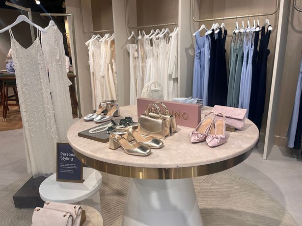 The store's dedicated bridal section