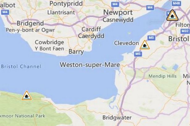 Flood alerts issued in the South West.