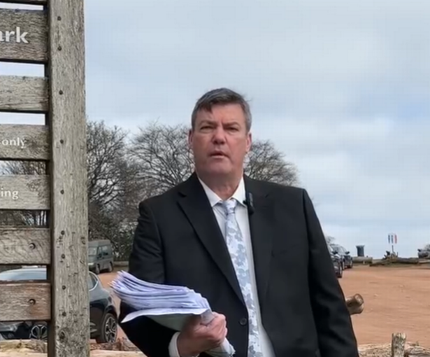 Coun Adrian Delaney (Conservative, Rubery and Rednal) at Lickey Hills Country Park