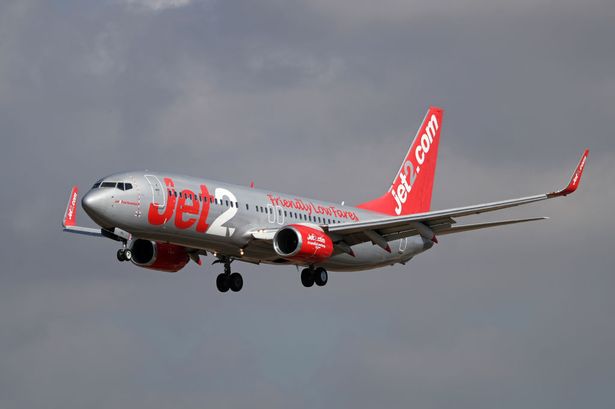 The Jet2 flight was forced to divert on Monday morning