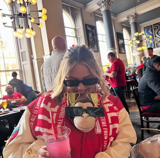 Angela with the toy at The North Western pub