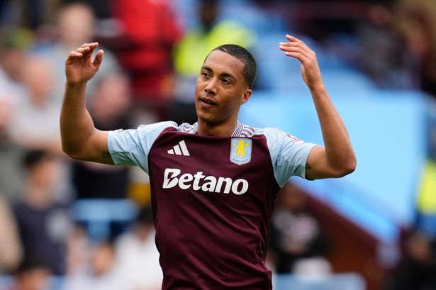 Aston Villa's Youri Tielemans celebrates scoring