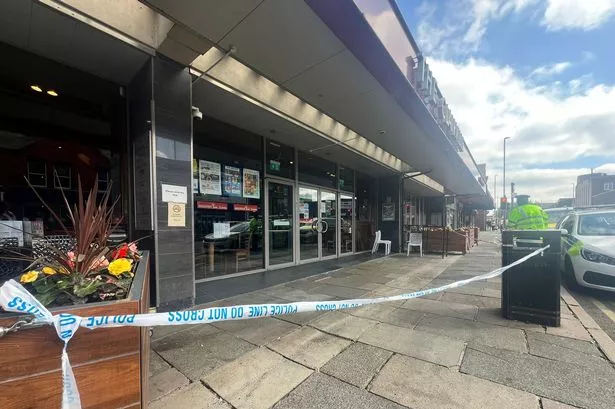 Police cordoned off The Clairville in Liscard