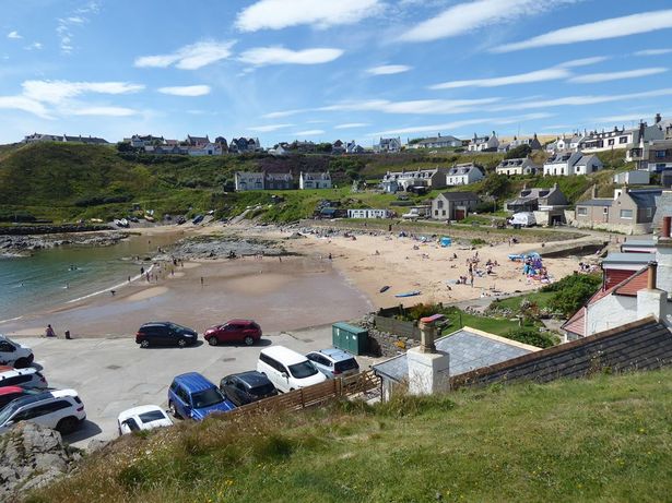Beach at the head of Collieston Harbour